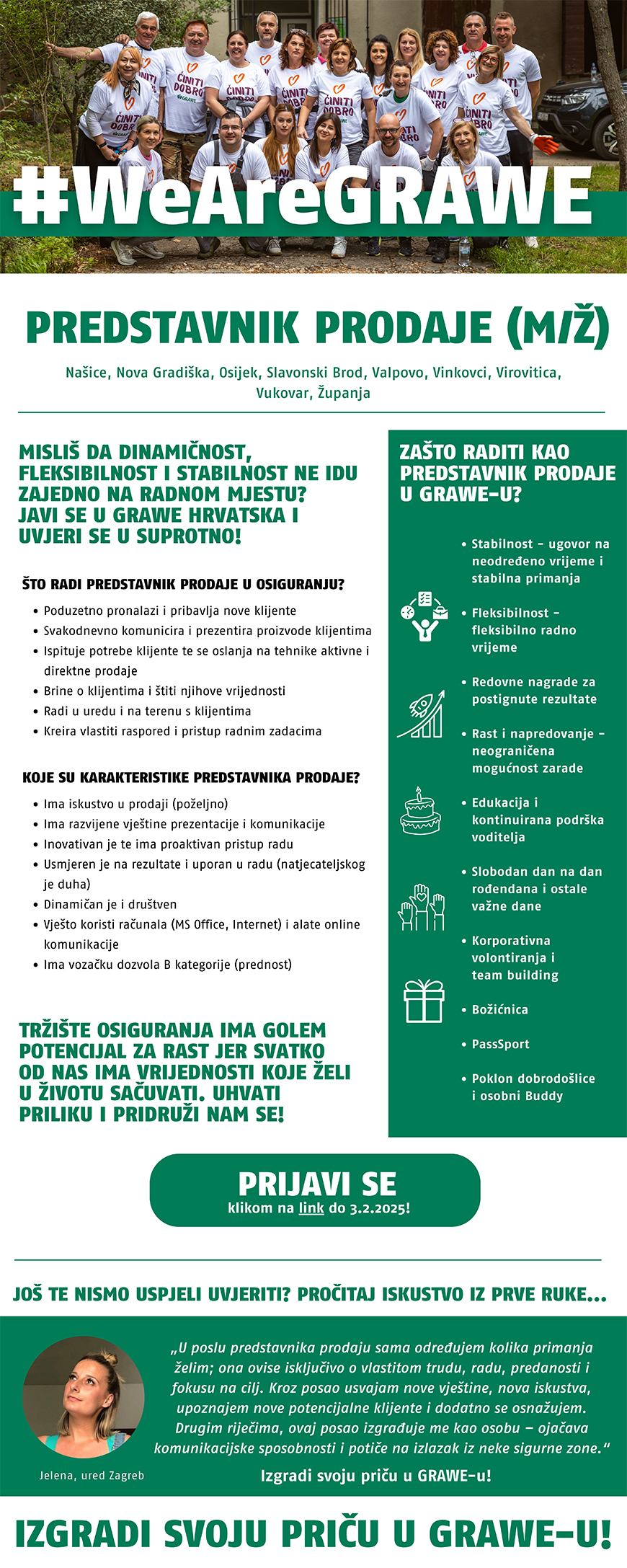 Grawe - Predstavnik prodaje, Istočna Hrvatska