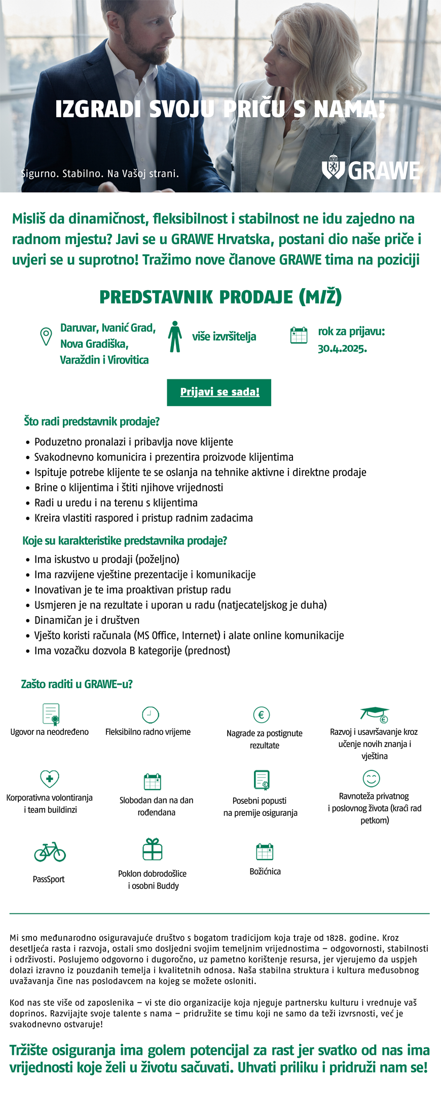 GRAWE - Predstavnik prodaje (m/ž)