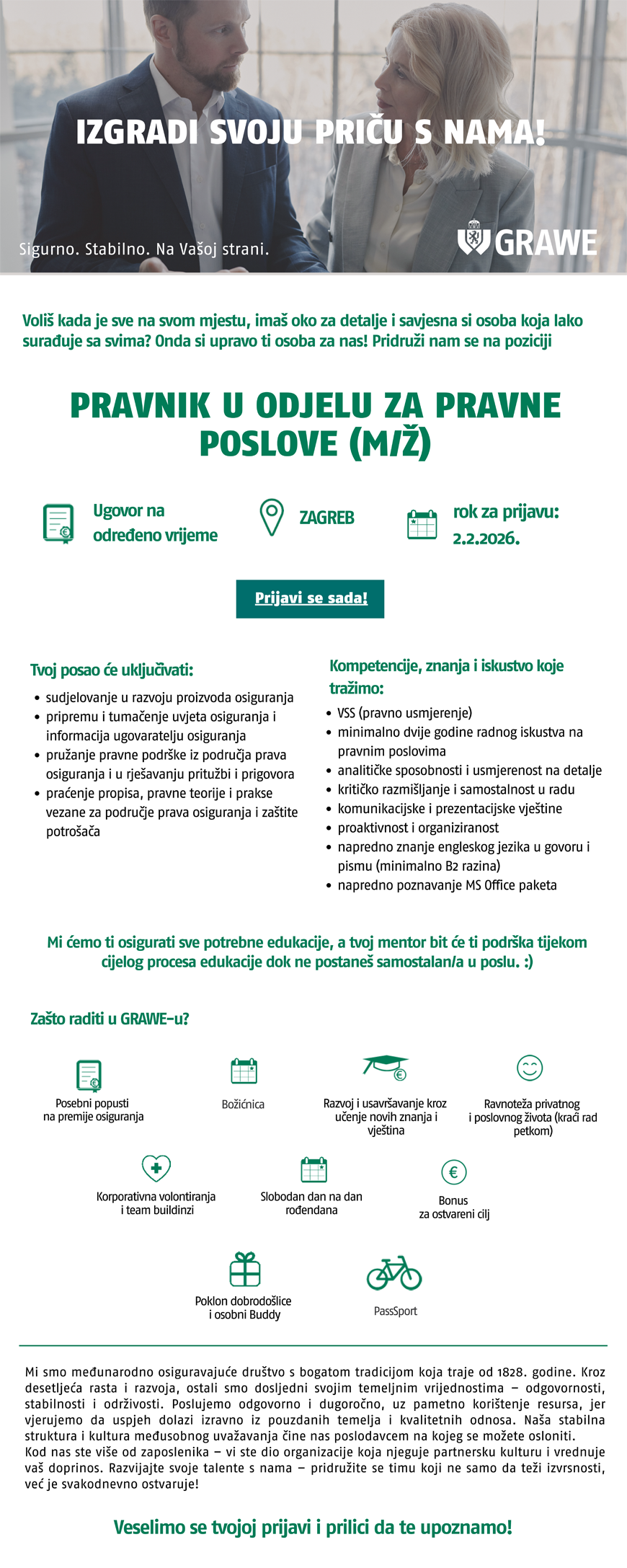 GRAWE - Predstavnik prodaje (m/ž)